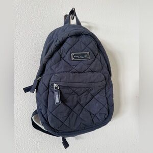Marc Jacobs Quilted Nylon Backpack Navy Blue